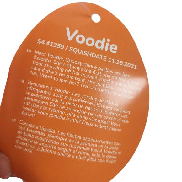 Squishmallows Voodie Purple Witch Plush Halloween Toy Jazwares 4" w/ Cat Box NWT - Picture 5 of 10